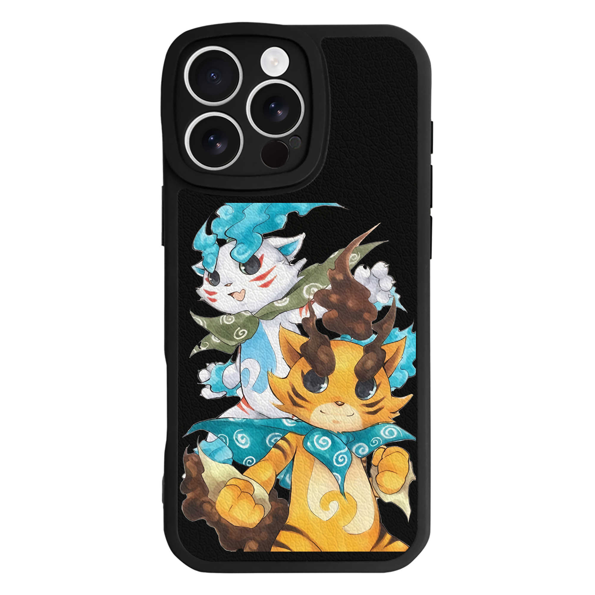 （画像用） 妖怪ウォッチ Yo-kai Watch 【iPhone 16シリーズ対応】シリコンスマホケース（レザー調） 材質：シリコン
